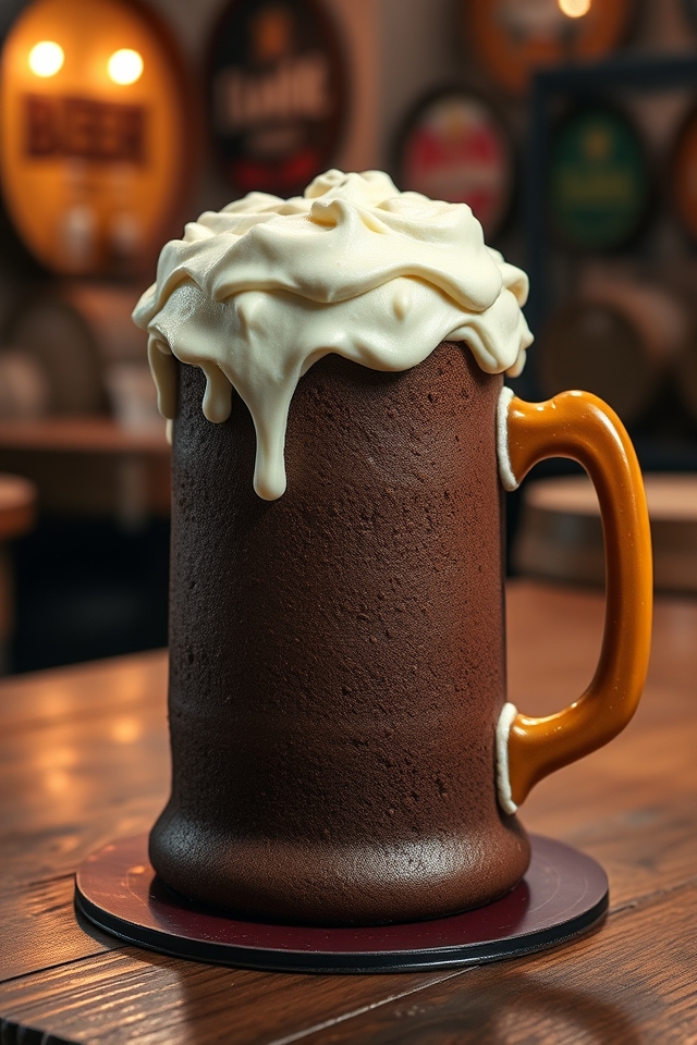 frosty beer mug cake