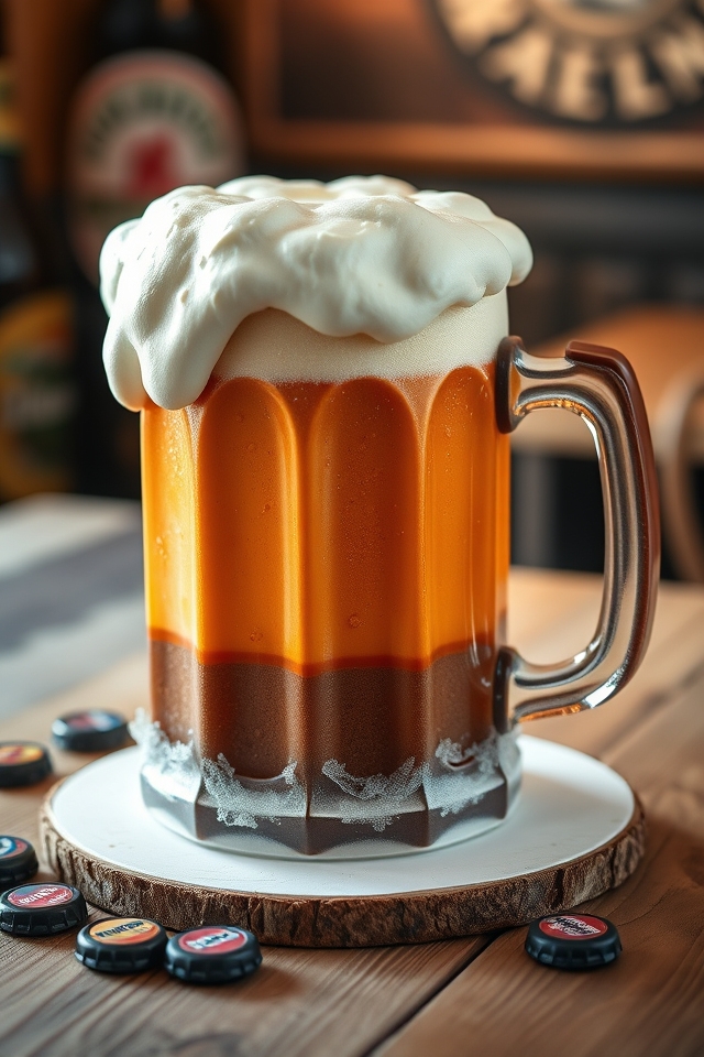 frosty beer mug cake