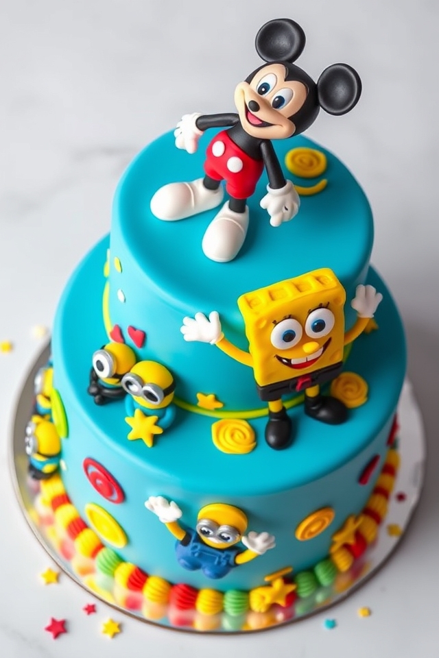 fun cartoon character cakes