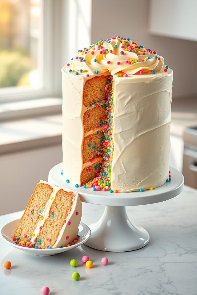 funfetti sprinkled birthday surprise