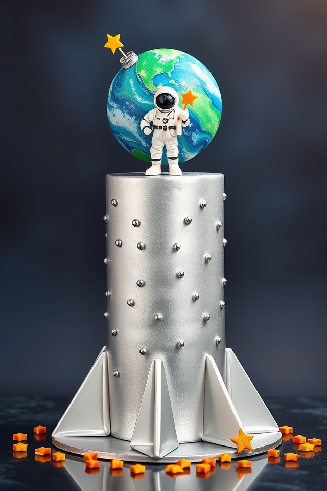 futuristic space age cakes