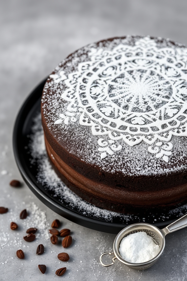 gently dust powdered sugar