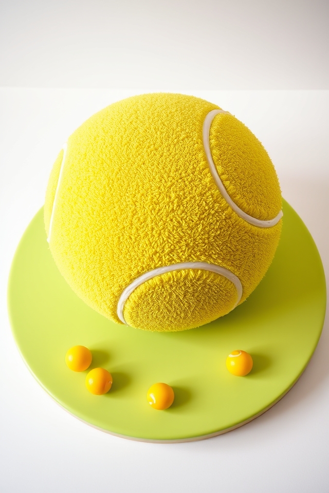giant tennis ball cake