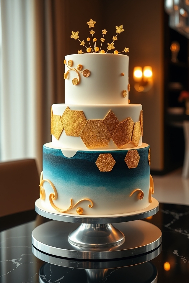 glamorous gold accents designs