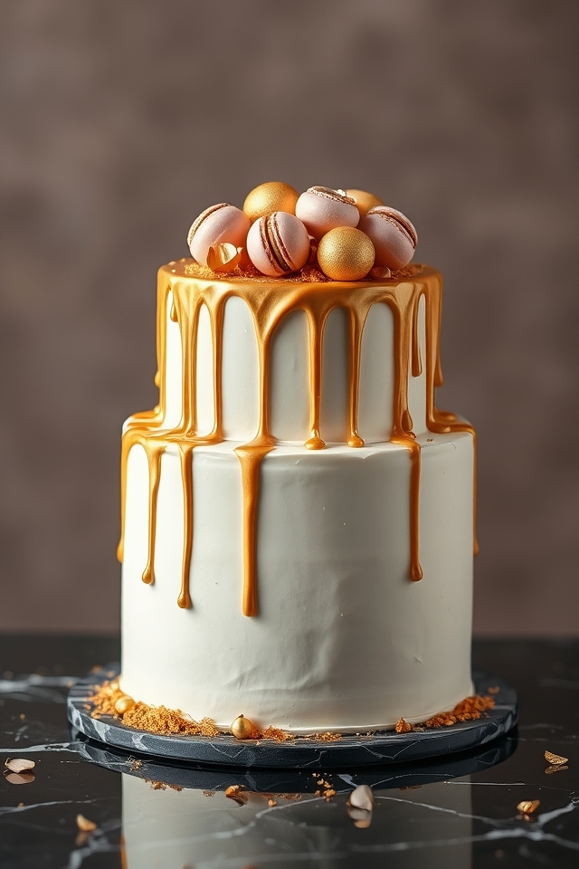glamorous gold drip masterpiece