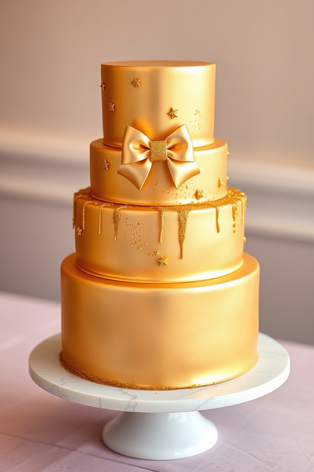 glamorous gold glitter 16th