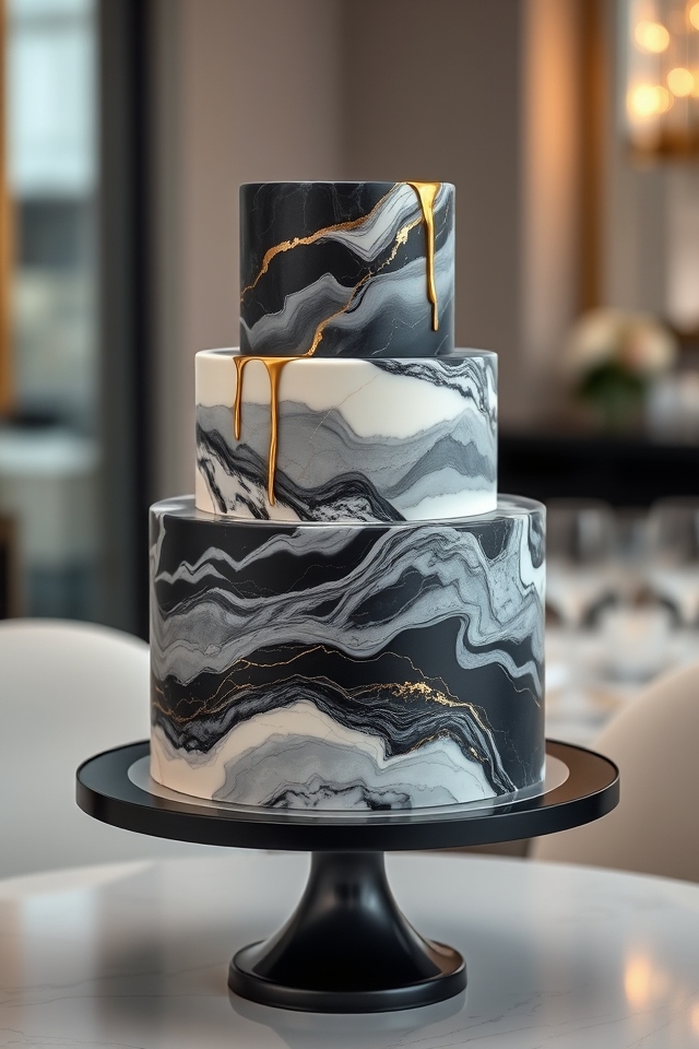 glamorous marble birthday elegance