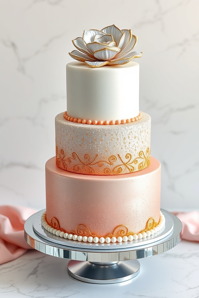 glitzy glamour sparkle cake