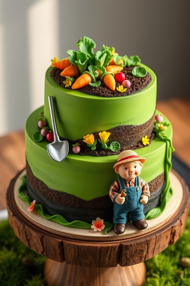 grandfather s edible garden cake