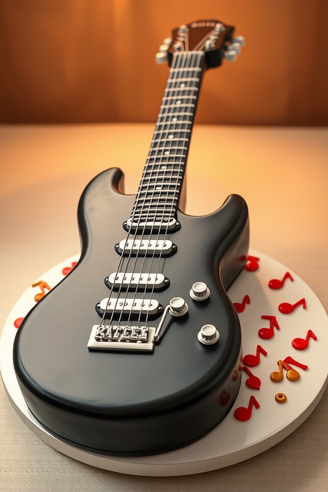 guitar shaped music tribute