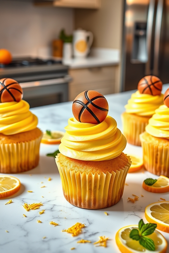 half time citrus zest cupcakes