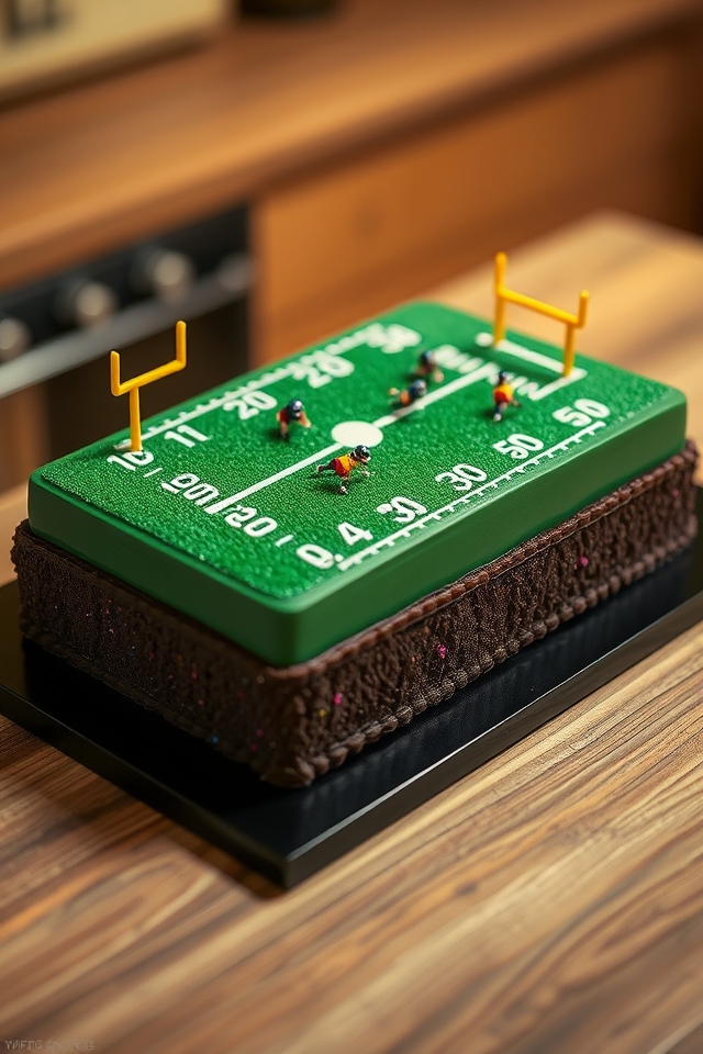 halftime stadium field cake