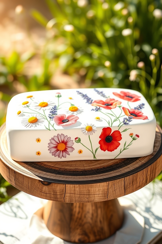 hand painted wildflower masterpiece