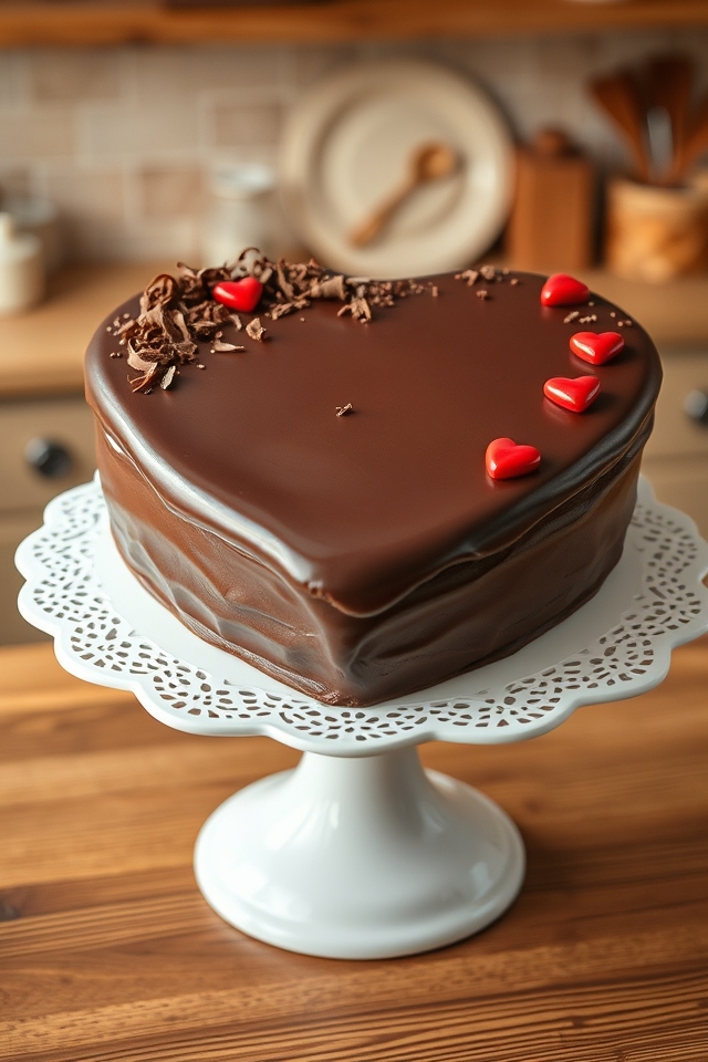 heart shaped chocolate delight