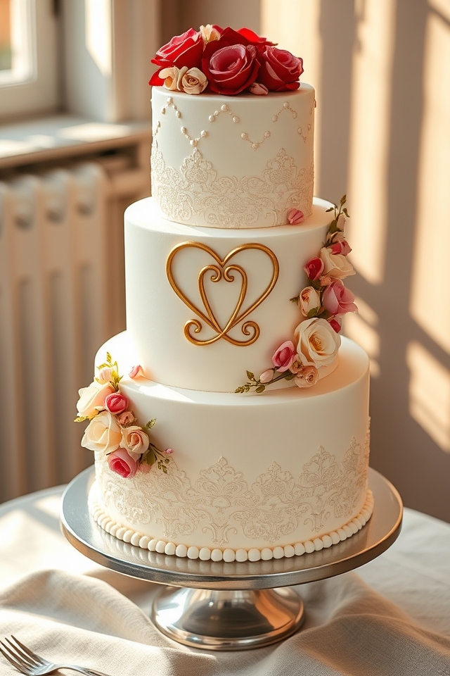 heartfelt monogram engagement designs