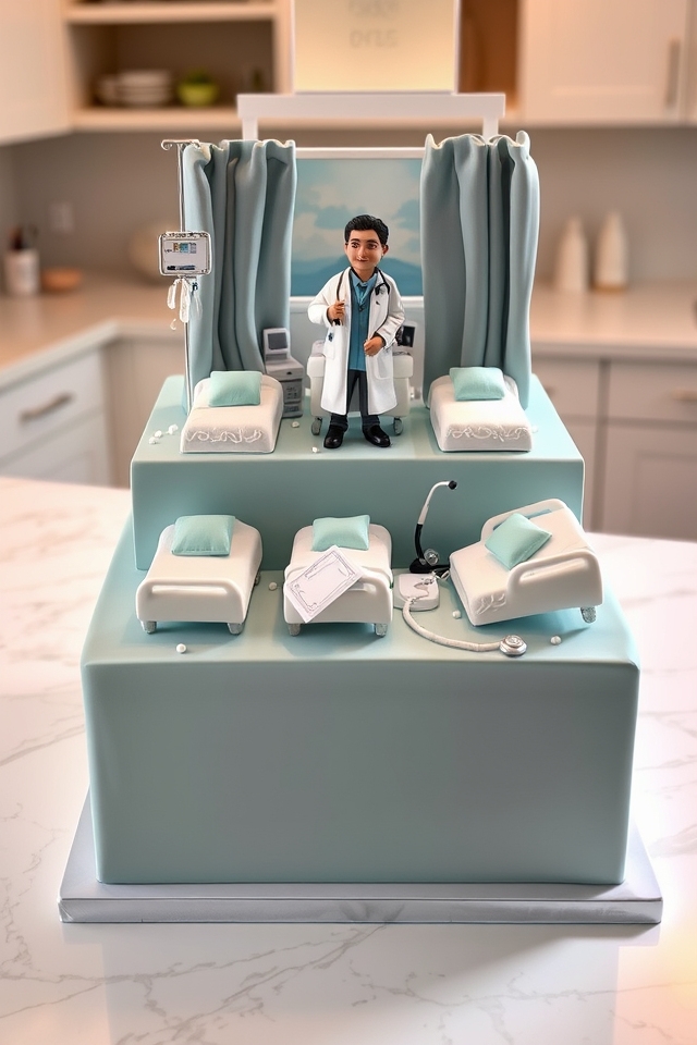 hospital ward scene cake