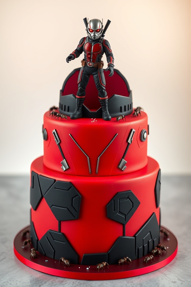intricate ant man fondant figurine