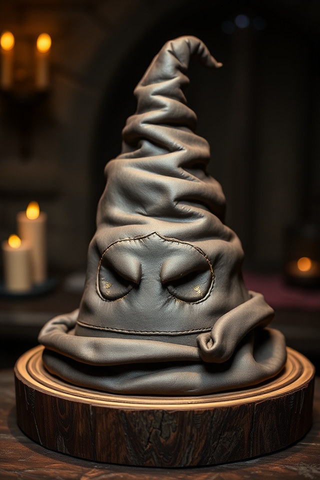 intricate fondant sorting hat