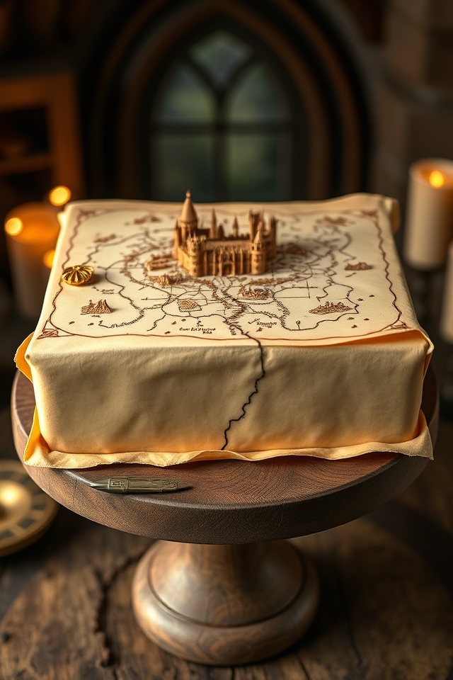 intricate marauder s map artwork