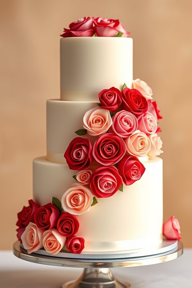 intricate rose buttercream elegance