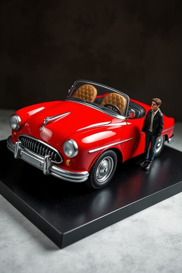 intricate vintage car replica