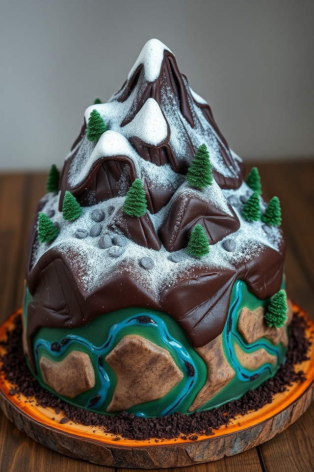 jagged peaks adventure cake