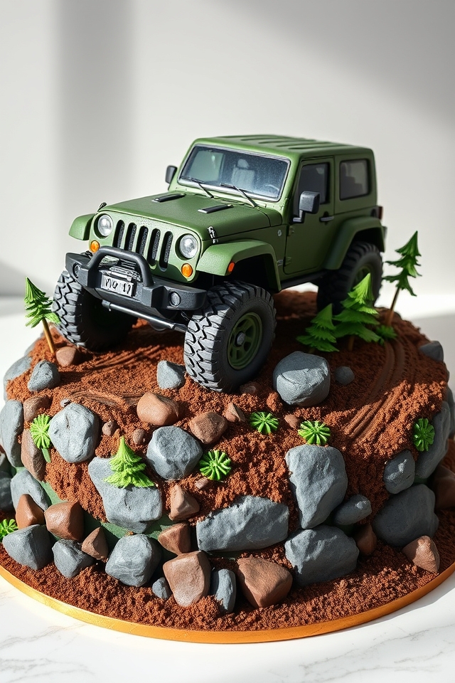 jeep sculpted rocky terrain