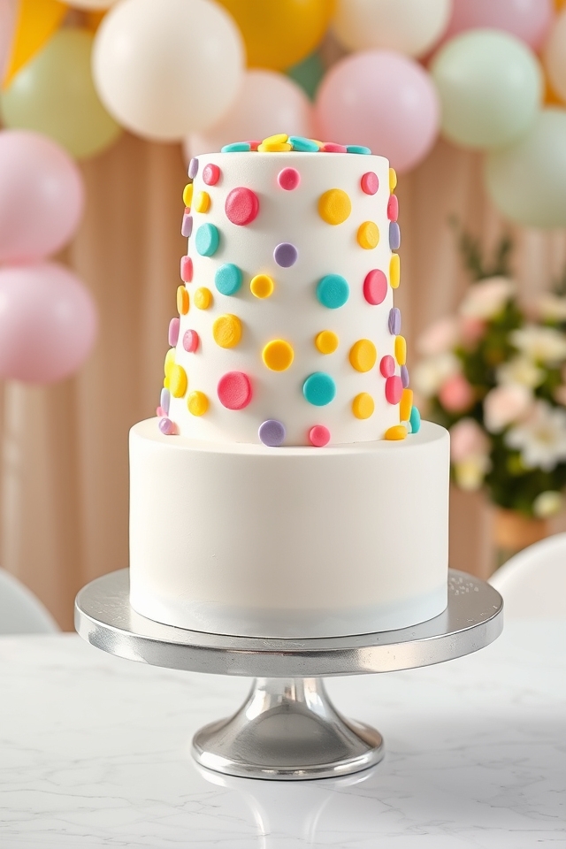 joyful whimsical polka dots