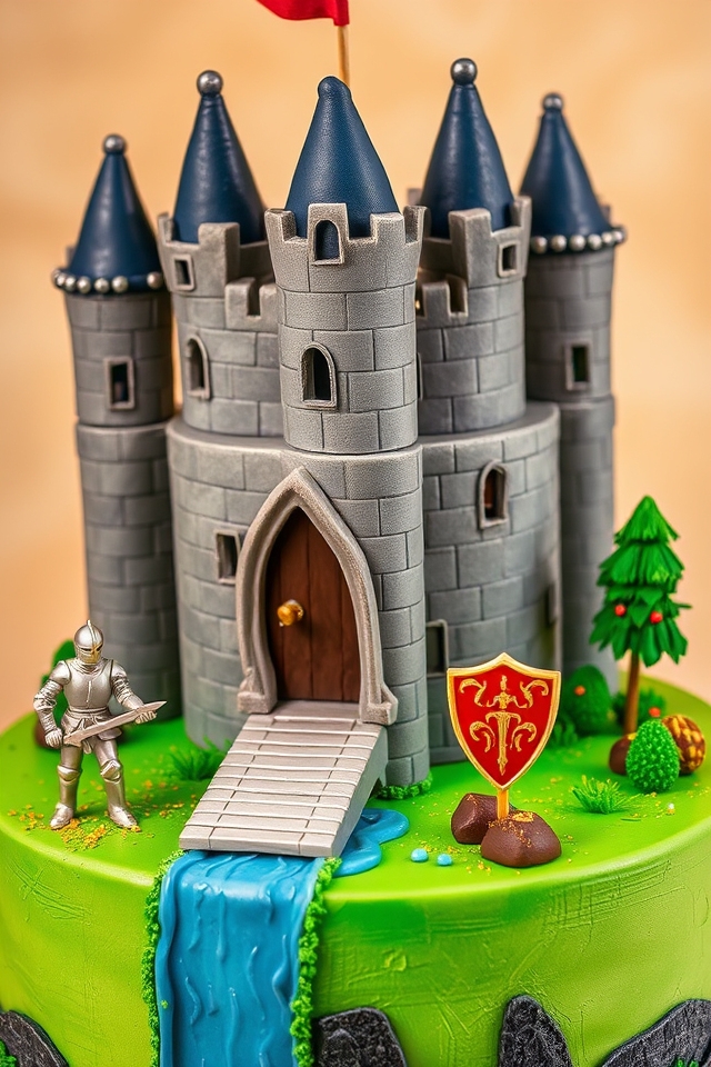 knight castle quest cake
