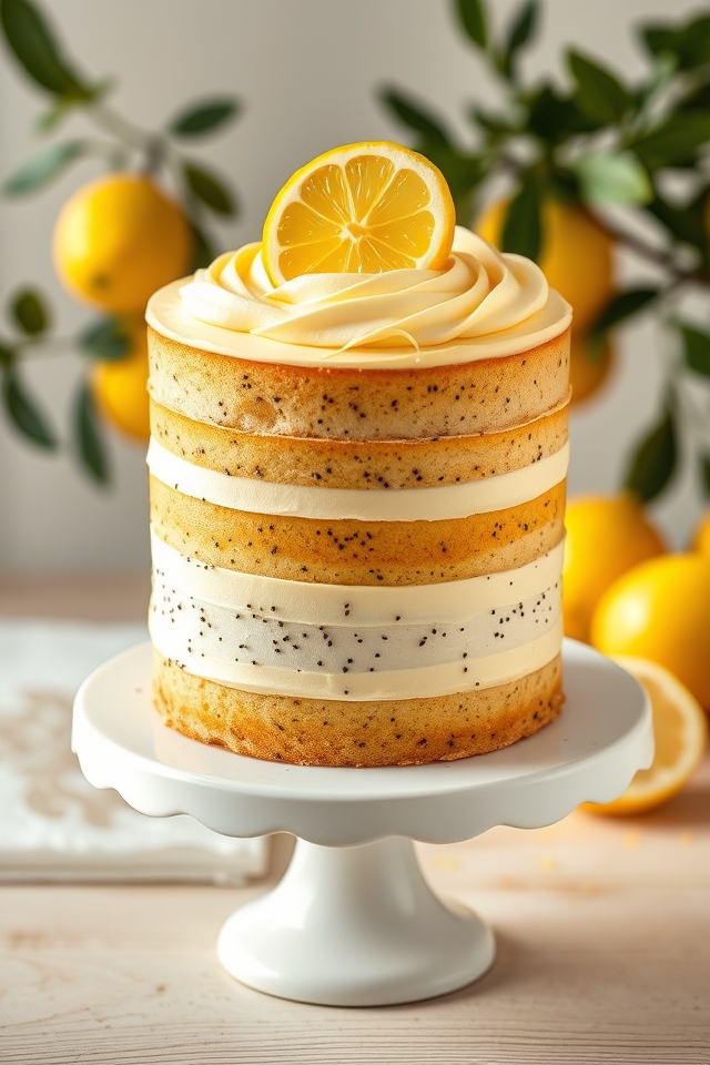 layered lemon poppy seed