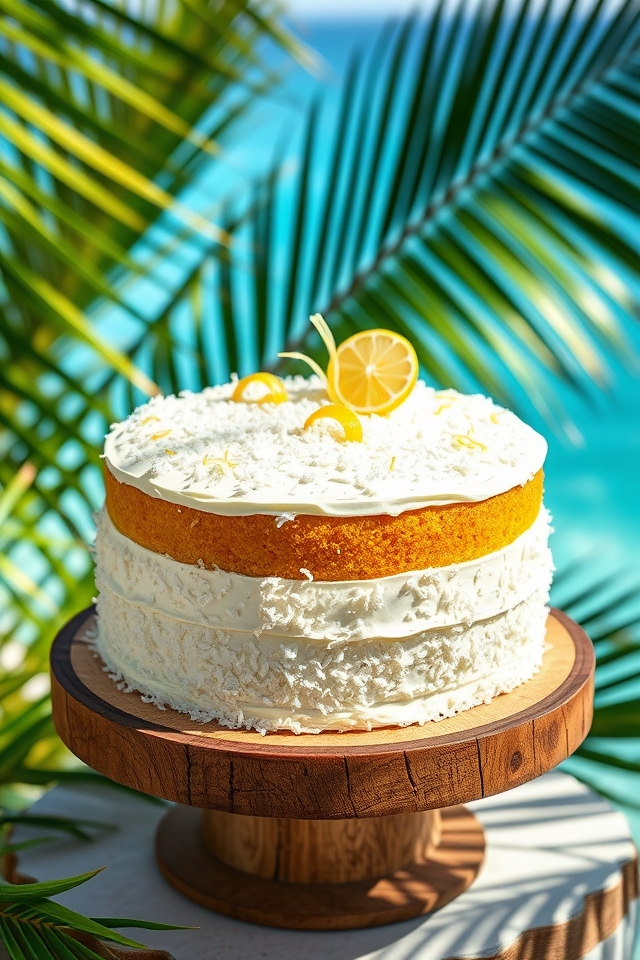lemon coconut tropical treat