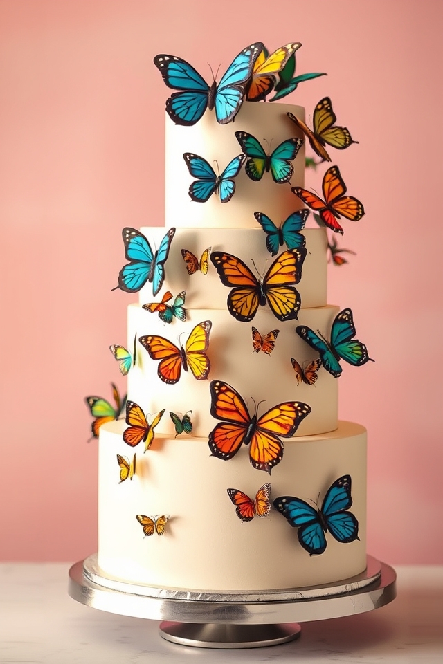 lifelike 3d floating butterflies
