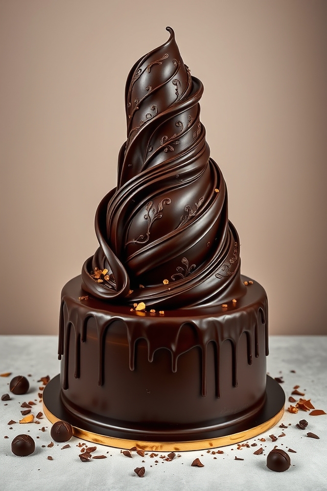 luxe edible chocolate masterpiece