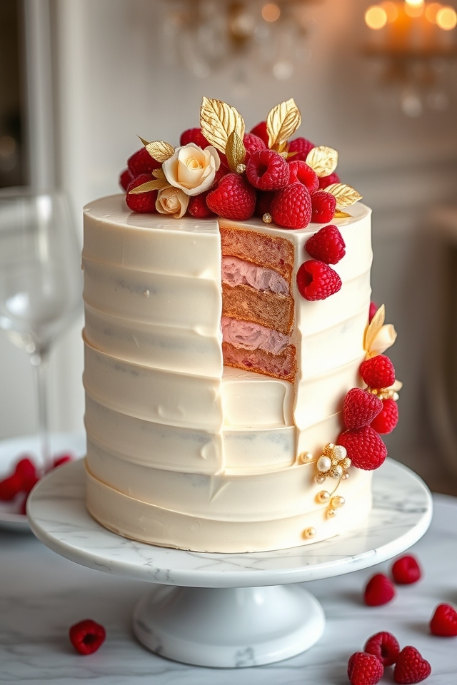 luxurious raspberry champagne infusion
