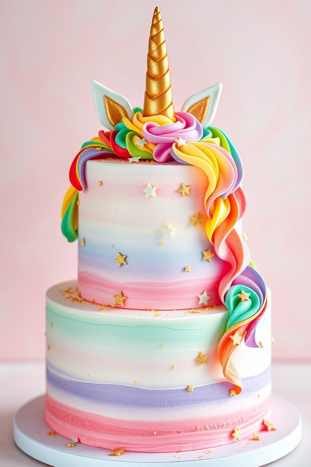 magical unicorn fantasy cake
