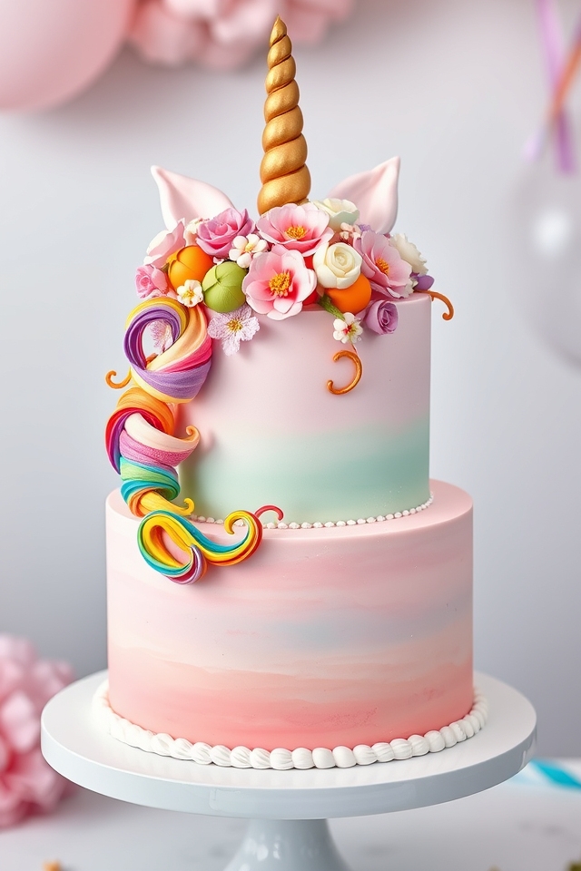 magical unicorn fantasy cake