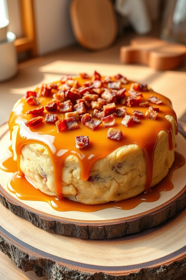 maple bacon cookie cake