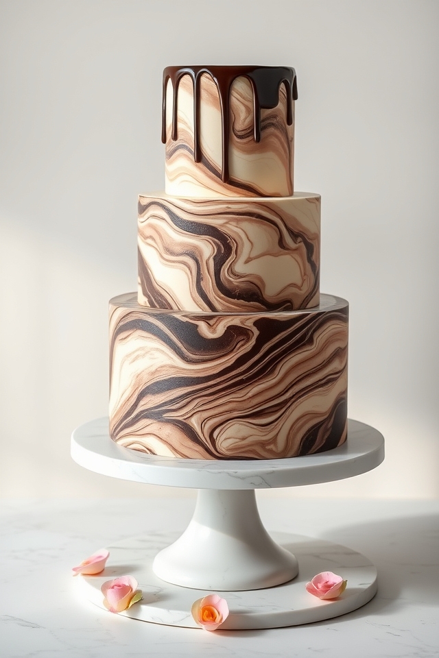 mesmerizing marble swirl elegance