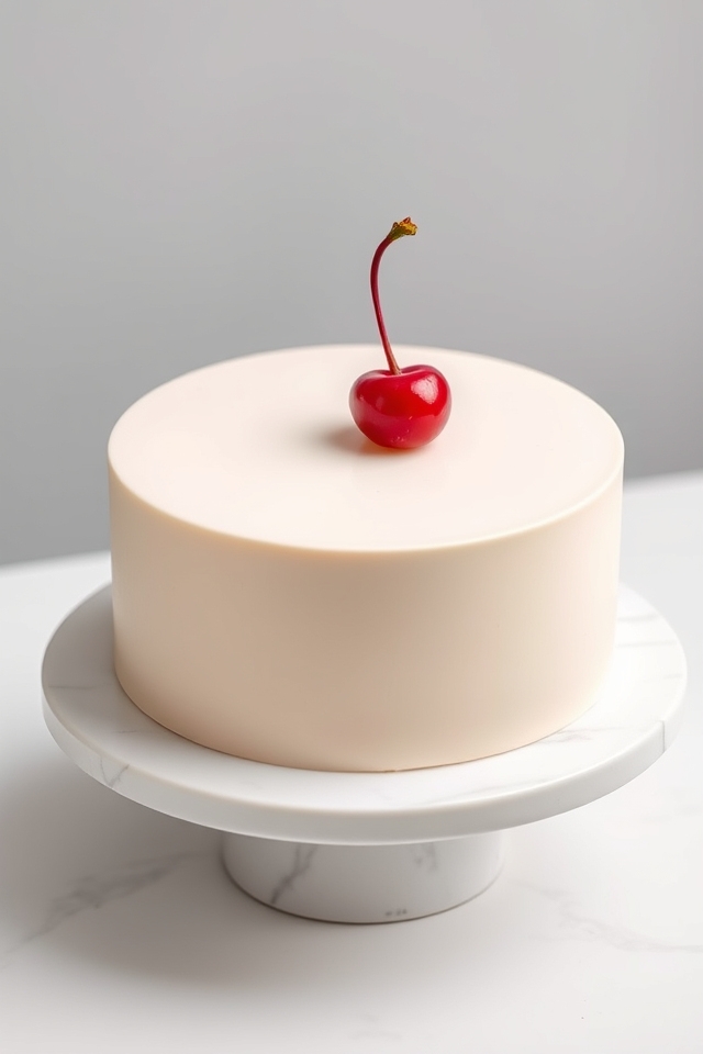 minimalist vibrant cherry accent