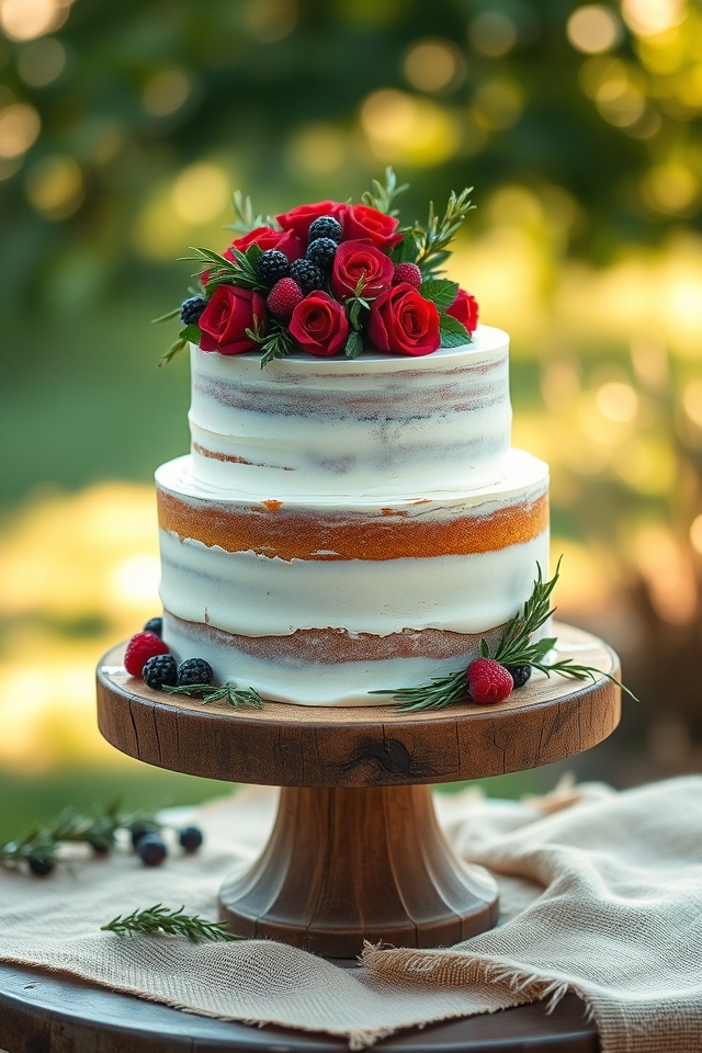 minimally frosted rustic charm