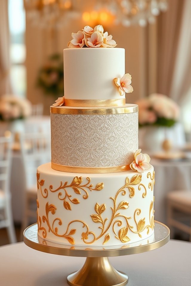 modern opulent metallic touches