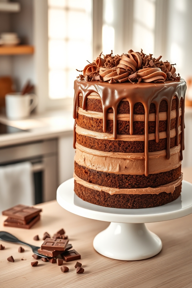 moist chocolate layer delight
