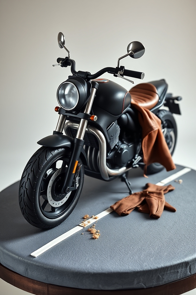 motorcycle rider s dream cake