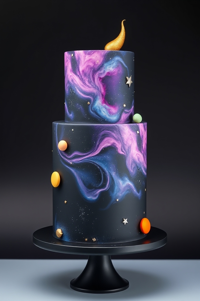 nebula swirls and stars