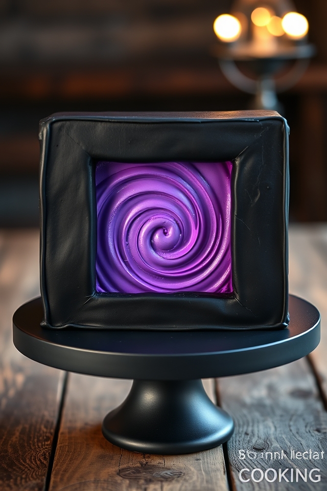 nether portal surprise cake