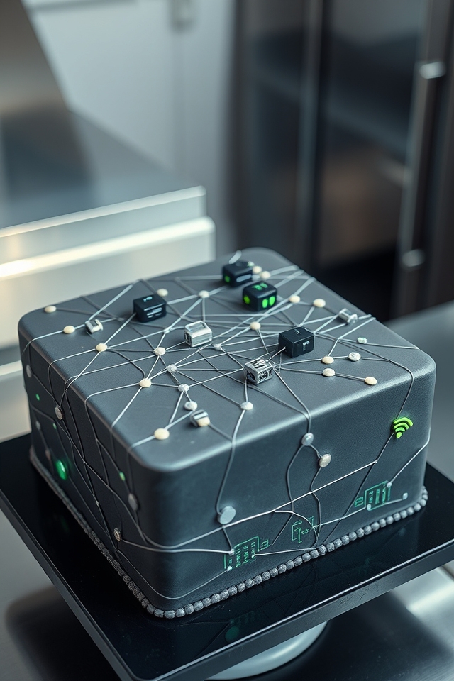 network connection layout cake
