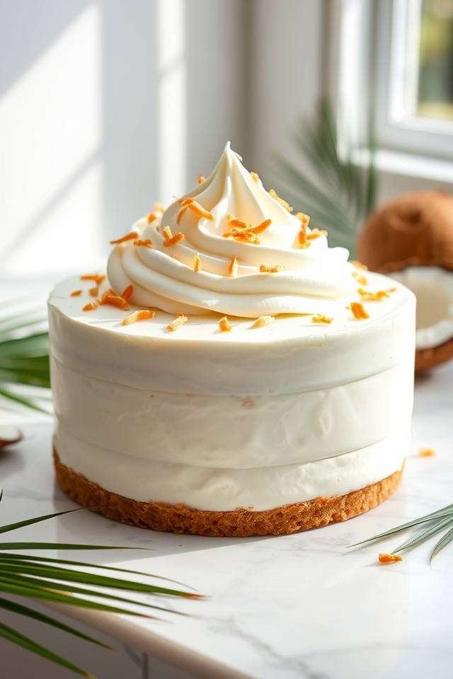 no bake creamy coconut delight