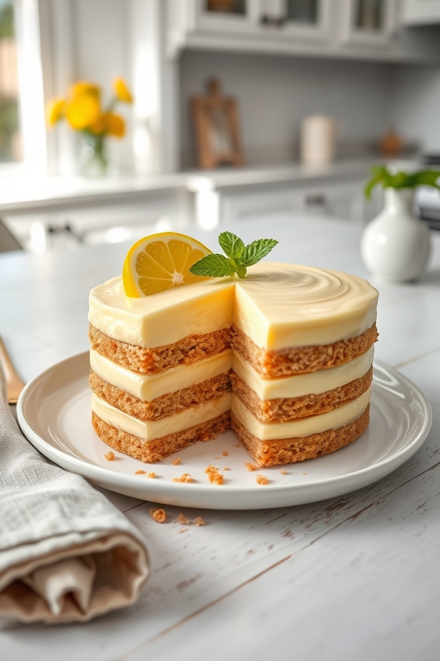 no bake lemon graham treat