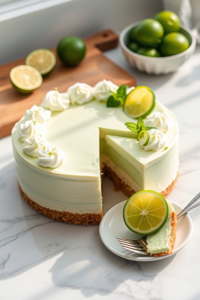 no bake tangy lime cake