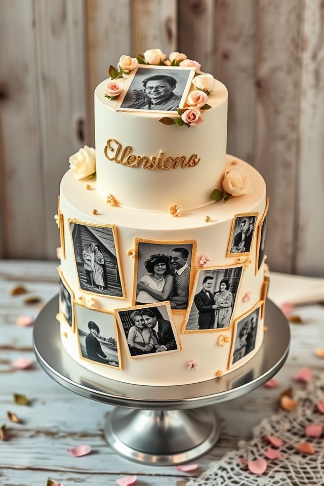 nostalgic edible photo collage